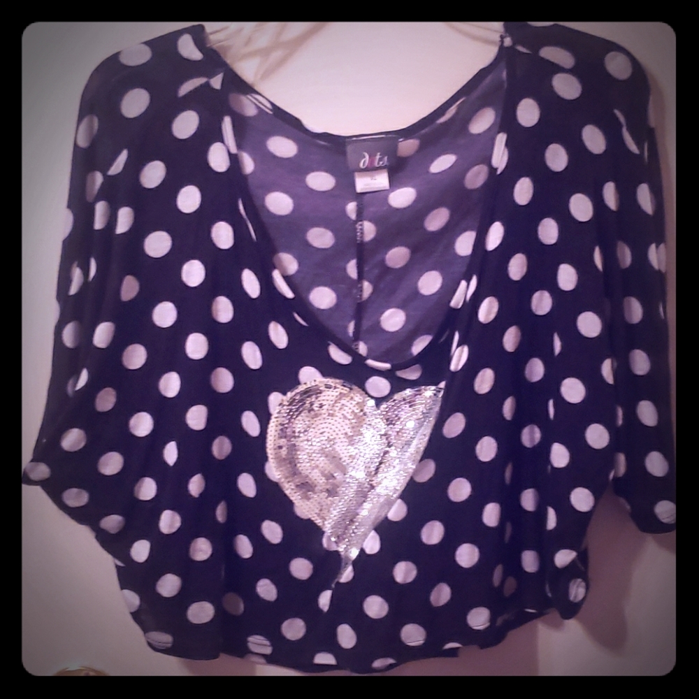 Polka dot crop